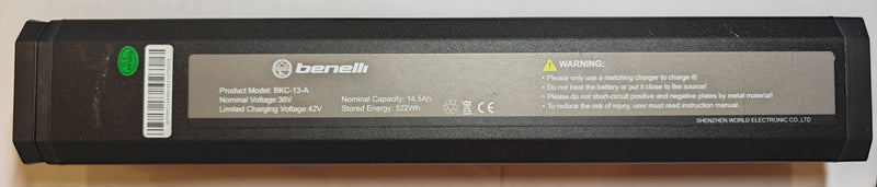 Benelli eBike Battery