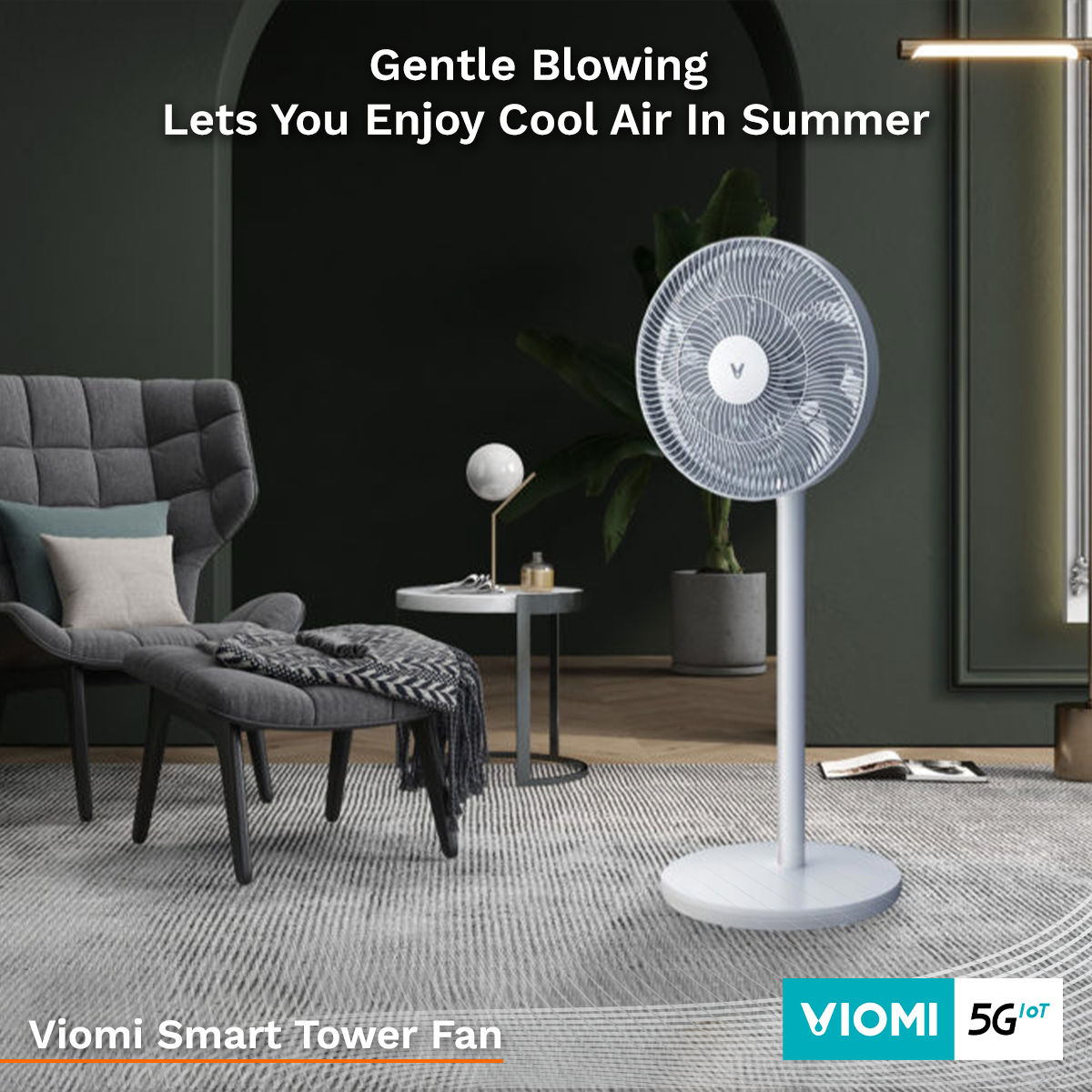Viomi Smart DC Tower Pedestal Fan